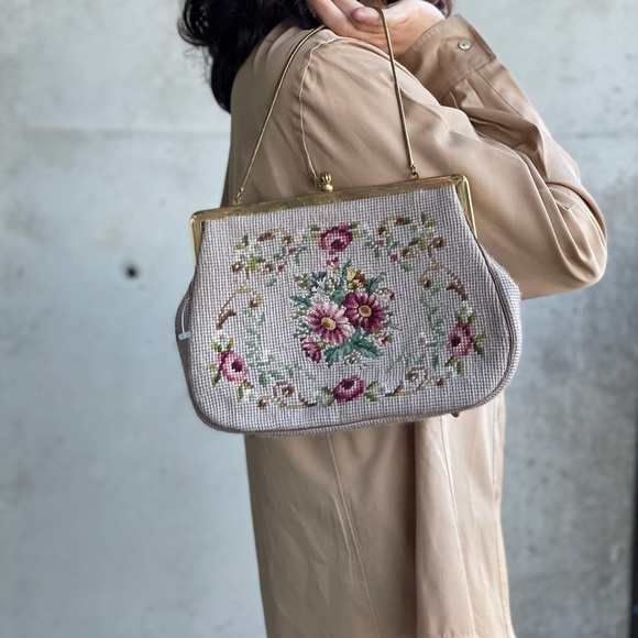 Vintage Needlepoint Purse - Picture 2 of 11